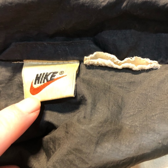 Vintage 1990s Nike Swosh Windbreaker Jacket Red And Black XXL Size Tag Cut Read - Picture 4 of 11